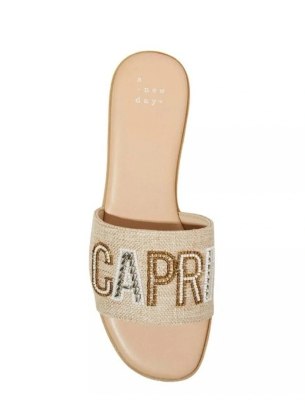 A New Day Beaded Slip On Sandals